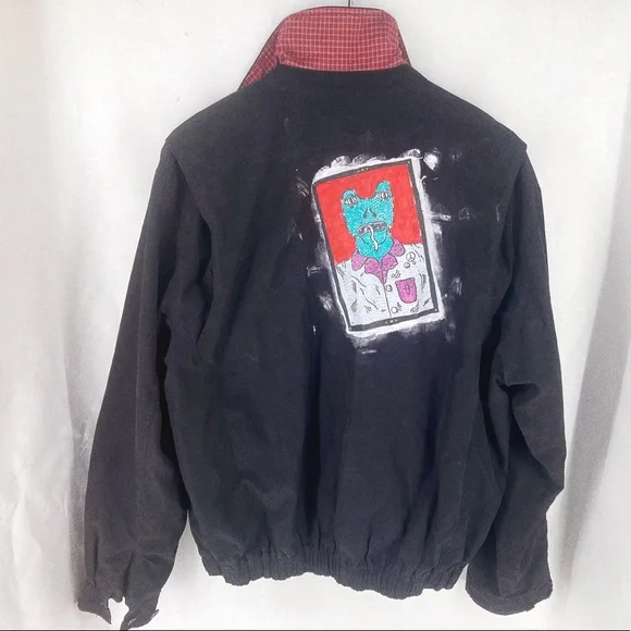 Urban Renewal Painted Upcycled Bomber Jacket - Picture 8 of 8